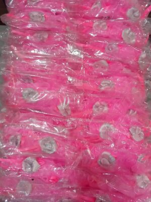 Pink gulab hair band